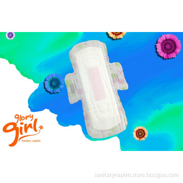 Top quality cottony topsheet anion sanitary pads